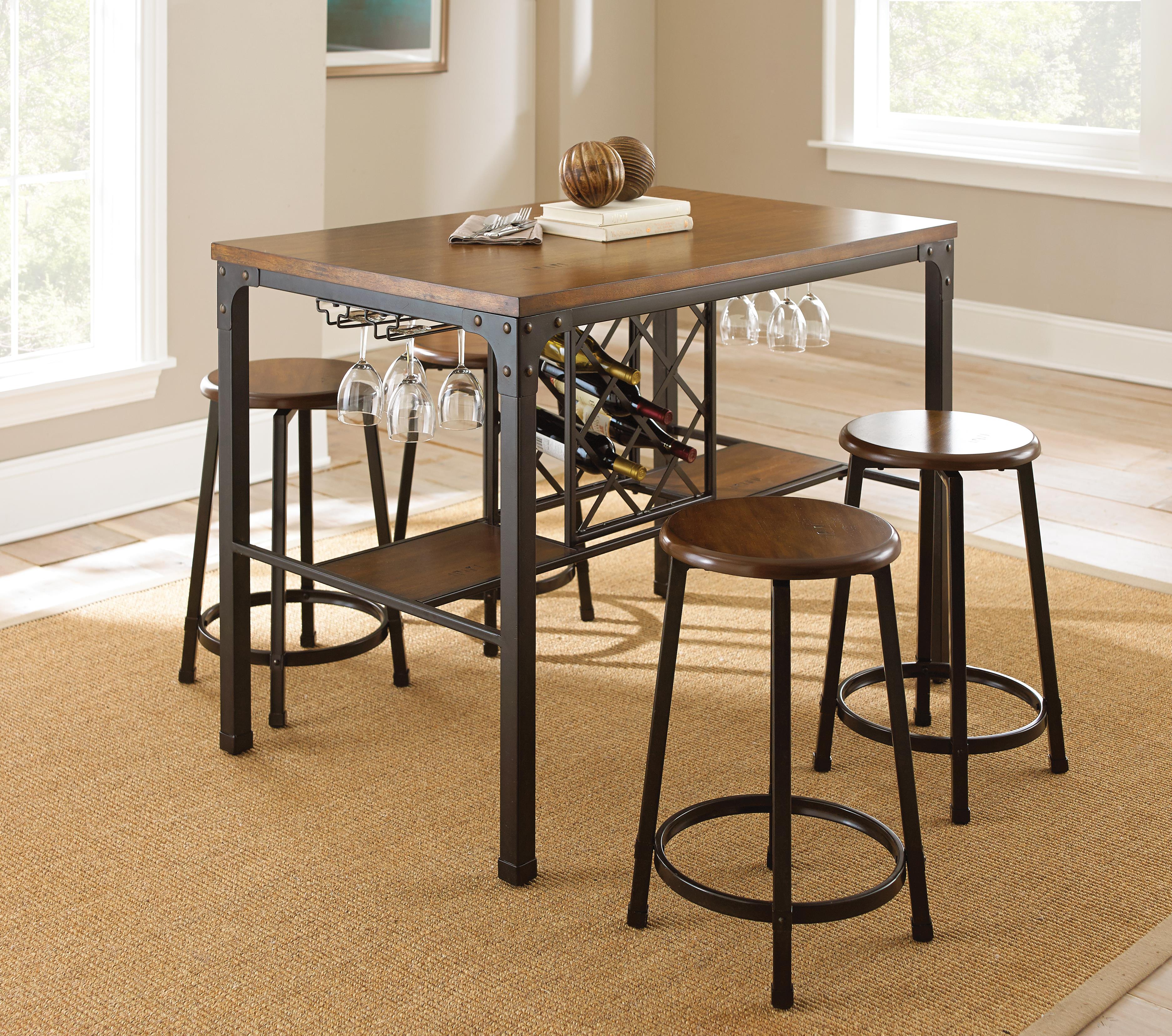 Counter height table with wine storage new arrivals